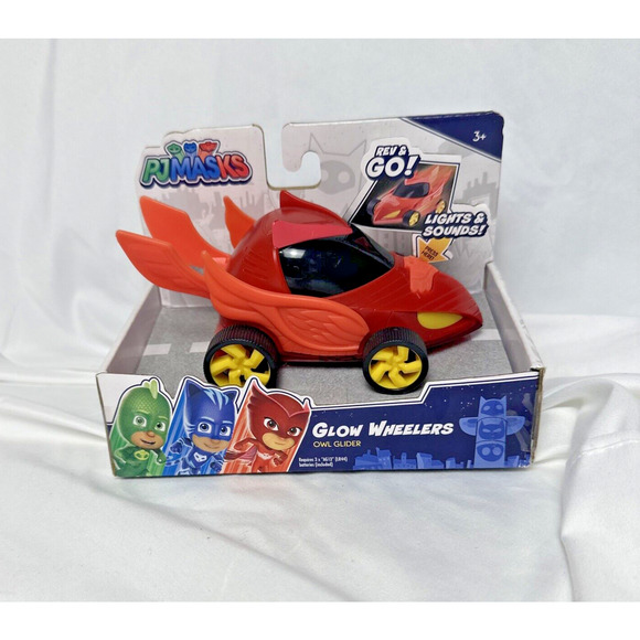 PJ Masks Glow Wheelers Owl Glider Toy Toddler‎ Light Up New NIB - Picture 2 of 11